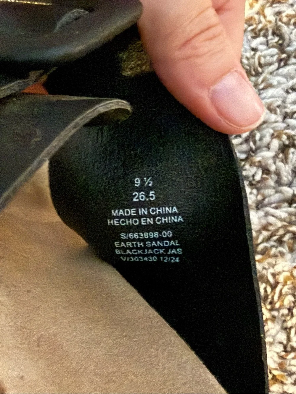 Old Navy Black Double-Buckle Slide Sandals